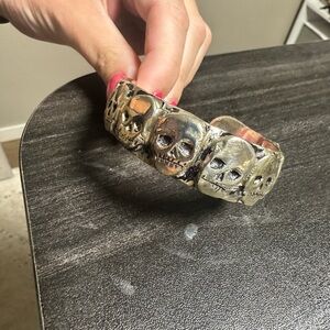 Silver Skull Bracelet